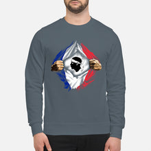 Load image into Gallery viewer, Corse Super Hero Flag Patriot Gift For Men Sweatshirt