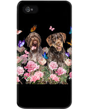 Load image into Gallery viewer, German Wirehaired Pointer With Peonies Gift For Dog Lovers Phone case