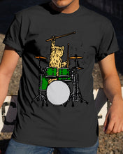 Load image into Gallery viewer, Cat Play Drum Funny Gift For Cat Lovers Guys Tee