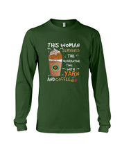 Load image into Gallery viewer, The Quarantine Time With Yarn And Coffee Gift For Women Unisex Long Sleeve