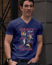 Load image into Gallery viewer, Daddy You Are As Strong As Lion Trending Gift For Animal Lovers Guys V-Neck