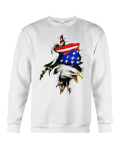 Load image into Gallery viewer, Eagle Giant Scratch USA Flag Gift For Women Sweatshirt