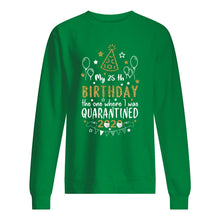 Load image into Gallery viewer, Vintage Funny My 45th Birthday The One Where I Was Quarantined Sweatshirt