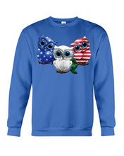 Load image into Gallery viewer, Lovely Phone Case Three Owl With US Flag Gift For Owl Lovers Sweatshirt