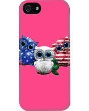 Load image into Gallery viewer, Lovely Phone Case Three Owl With US Flag Gift For Owl Lovers Phone case