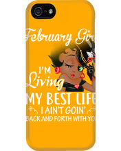 Load image into Gallery viewer, Betty Boop February Girl Living My Best Life Birthday Meaningful Gift Phone case