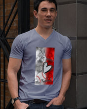 Load image into Gallery viewer, Baseball Peaceful Love Gift For Baseball Lovers Guys V-Neck