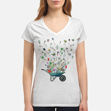 Load image into Gallery viewer, Garden Flying Unique Design Great Gift For Garden Lovers Ladies V-Neck