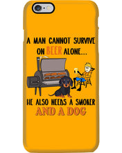 Load image into Gallery viewer, A Man Loves Beer And Dachshund Gift For Dog Lovers Phone case