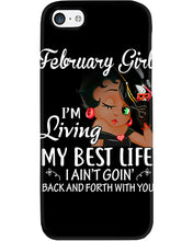 Load image into Gallery viewer, Betty Boop February Girl Living My Best Life Birthday Meaningful Gift Phone case