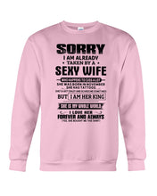 Load image into Gallery viewer, Gift For Husband Taken By A November Sexy Wife Who Happens To Cuss A Lot Sweatshirt