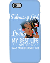 Load image into Gallery viewer, Betty Boop February Girl Living My Best Life Birthday Meaningful Gift Phone case