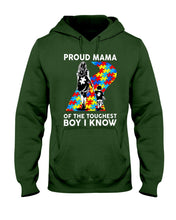Load image into Gallery viewer, Proud Mama Of The Touchest Boy I Know Autism's Day Gift Hoodie