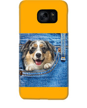Load image into Gallery viewer, Australian Shepherd In Denim Pocket Gift For Dog Lovers Phone case