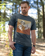 Load image into Gallery viewer, Three Cute Shih Tzu In Bag Gift For Dog Lovers Guys Tee