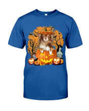 Load image into Gallery viewer, Chihuahua Book Pumpkin Halloween Gift For Dog Lovers Guys Tee