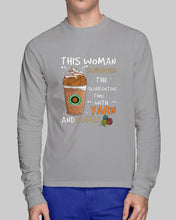 Load image into Gallery viewer, The Quarantine Time With Yarn And Coffee Gift For Women Unisex Long Sleeve