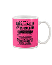 Load image into Gallery viewer, Lucky Daughter Of A June Freaking Awesome Dad Birthday Gift Mug