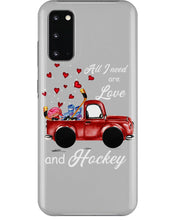 Load image into Gallery viewer, All I Need Are Love And Hockey Gift For Hockey Players Phone case
