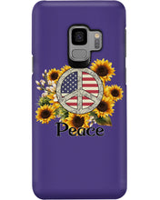 Load image into Gallery viewer, Peace Sign Sunflower Birthday Gift For Girls Phone case