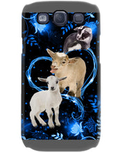Load image into Gallery viewer, Lovely Phone Case Twinkling Blue Heart Gift For Goat Lovers Phone case