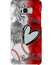 Load image into Gallery viewer, Baseball Peaceful Love Gift For Baseball Lovers Phone case