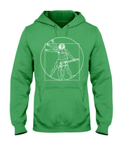 Load image into Gallery viewer, Guitar Vitruvian Design Gift For Guitar Lovers Hoodie