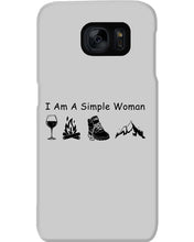 Load image into Gallery viewer, Simple Woman Loves Wine Camping Shoes And Climbing Phone case