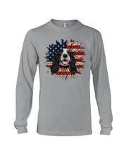 Load image into Gallery viewer, English Cocker Spaniel US Sunflower Gift For Dog Lovers Unisex Long Sleeve