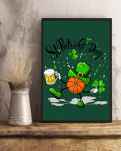 Load image into Gallery viewer, Basketball Saint Patrick's Day Gift For Basketball Lovers Vertical Poster