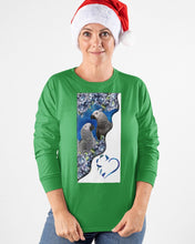 Load image into Gallery viewer, Magical Gray Couple African Parrot Gift For Bird Lovers Unisex Long Sleeve