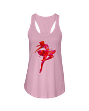 Load image into Gallery viewer, Colorful Red Pink Ballet Girl Gift For Ballet Dancer Ladies Flowy Tank