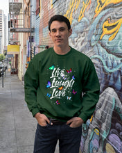 Load image into Gallery viewer, Butterfly Live Laugh Love Gift For Lover Sweatshirt