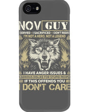 Load image into Gallery viewer, November Guy I Am Not A Hero Not A Legend I Have Anger Issues Birthday Gift Phone case
