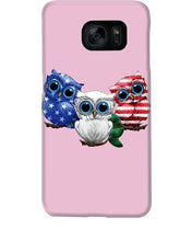 Load image into Gallery viewer, Lovely Phone Case Three Owl With US Flag Gift For Owl Lovers Phone case