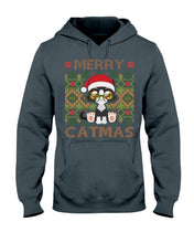 Load image into Gallery viewer, Merry Catmas Cute Funny Gifts Hoodie