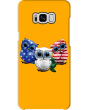 Load image into Gallery viewer, Lovely Phone Case Three Owl With US Flag Gift For Owl Lovers Phone case