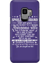 Load image into Gallery viewer, Shes Stubborn Messy And A Brat At Times Black Gift For Husband Phone case