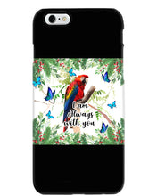 Load image into Gallery viewer, Scarlet Macaw With Butterflies I Am Always With You Gift For Lover Phone case