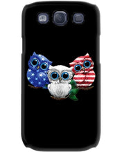 Load image into Gallery viewer, Lovely Phone Case Three Owl With US Flag Gift For Owl Lovers Phone case