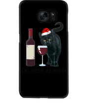 Load image into Gallery viewer, Cat Drink And Be Merry Meaningful Gift For Women Phone case