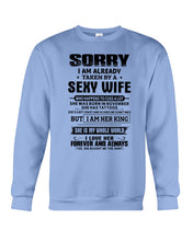Load image into Gallery viewer, Gift For Husband Taken By A November Sexy Wife Who Happens To Cuss A Lot Sweatshirt