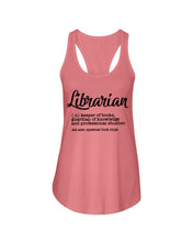 Load image into Gallery viewer, Librarian Keeper Of Books Guardian Of Knowledge Custom Gift For Librarian Ladies Flowy Tank