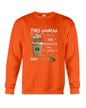 Load image into Gallery viewer, The Quarantine Time With Yarn And Coffee Gift For Women Sweatshirt