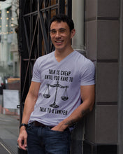 Load image into Gallery viewer, Talk Is Cheap Until You Have To Talk To A Lawyer Trending Guys V-Neck