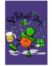 Load image into Gallery viewer, Basketball Saint Patrick's Day Gift For Basketball Lovers Vertical Poster