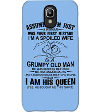 Load image into Gallery viewer, A Spoiled Wife Of An October Grumpy Old Man Birthday Meaningful Gift Phone case