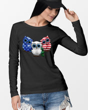 Load image into Gallery viewer, Lovely Phone Case Three Owl With US Flag Gift For Owl Lovers Unisex Long Sleeve