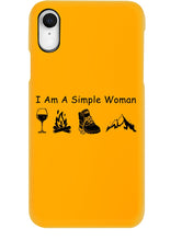 Load image into Gallery viewer, Simple Woman Loves Wine Camping Shoes And Climbing Phone case