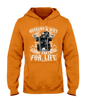 Load image into Gallery viewer, Husband And Wife Riding Partners For Life For Family Hoodie